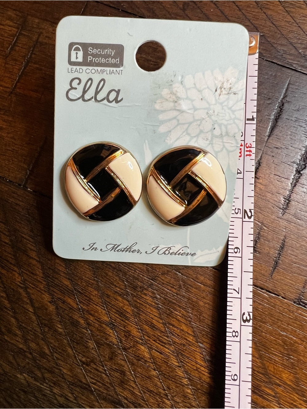 Ella Gold Tone Tiny Round Stud Earrings